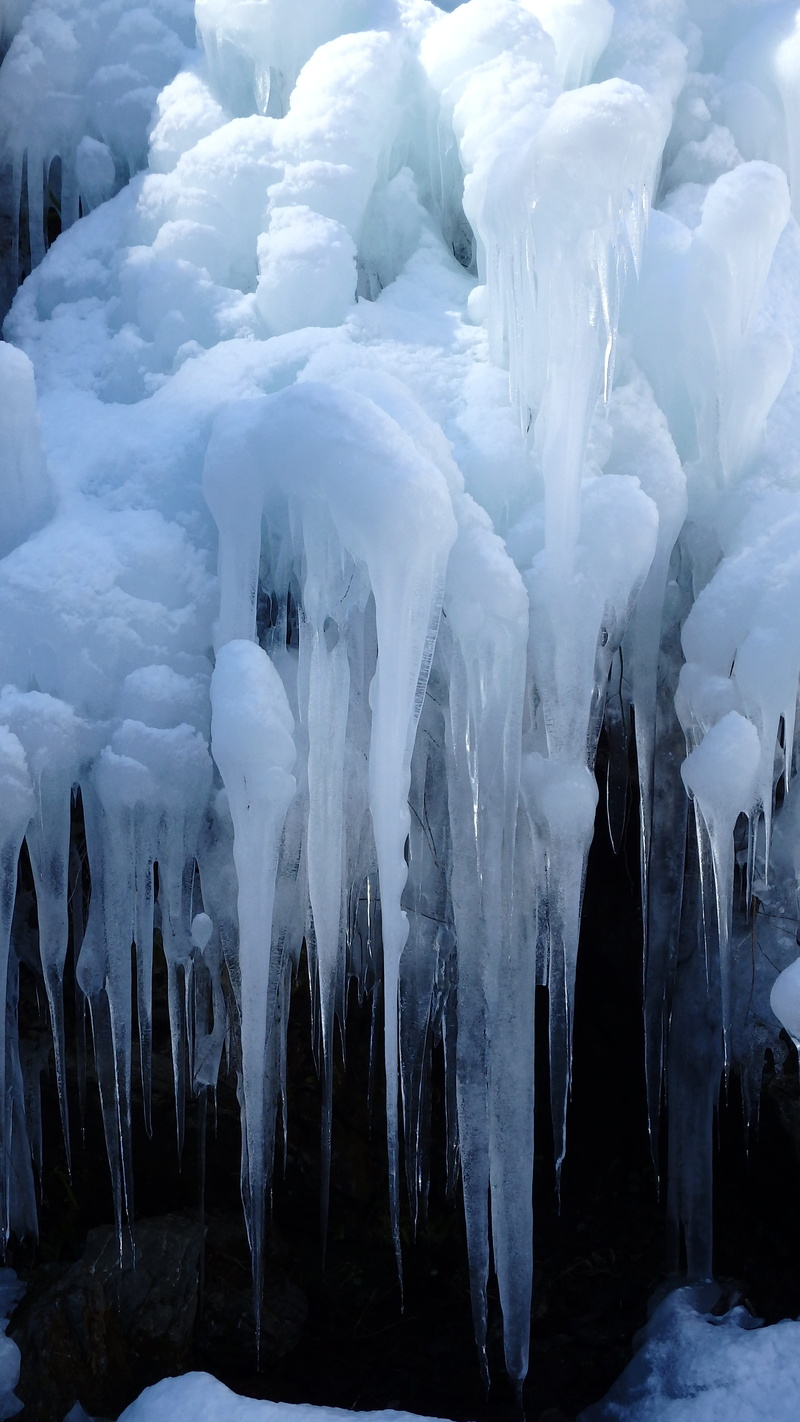 landscape, 4K, ice cubes, beauty in nature, winter, ice, day, scenics - nature, outdoors, snow, environment, icicle, tranquility, nature, melting, white color