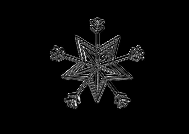 clear, winter, frost, frozen, glass, crystal, nature, ice crystal, ice, star, black background, snowflake, close-up, snowfall, no people, 4K, single object