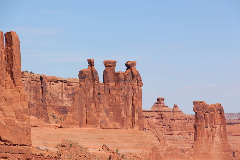 arches, sunlight, tourism, 4K, scenic, scenics - nature, nature, physical geography, rock, tranquil scene, eroded, sky, monument, formation, solid, utah