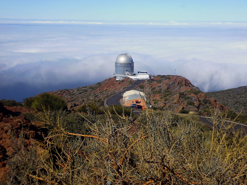 nature, 4K, outdoors, tranquil scene, land, non-urban scene, built structure, Astronomical Observatory, technology, landscape, cloud - sky, sky, la palma
