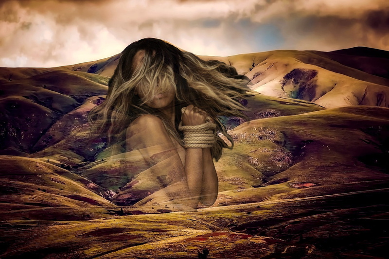 live, beauty, mountains, women, mysticism, adult, contemplation, landscape, sky, clouds, 1080P, nature, beauty in nature, iceland, shackles, scenics - nature