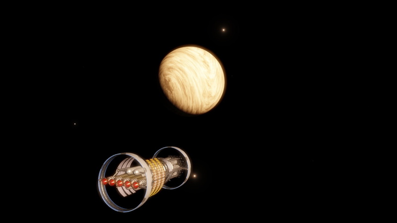 universe, Space Engine, 1080P, space, ship, science fiction