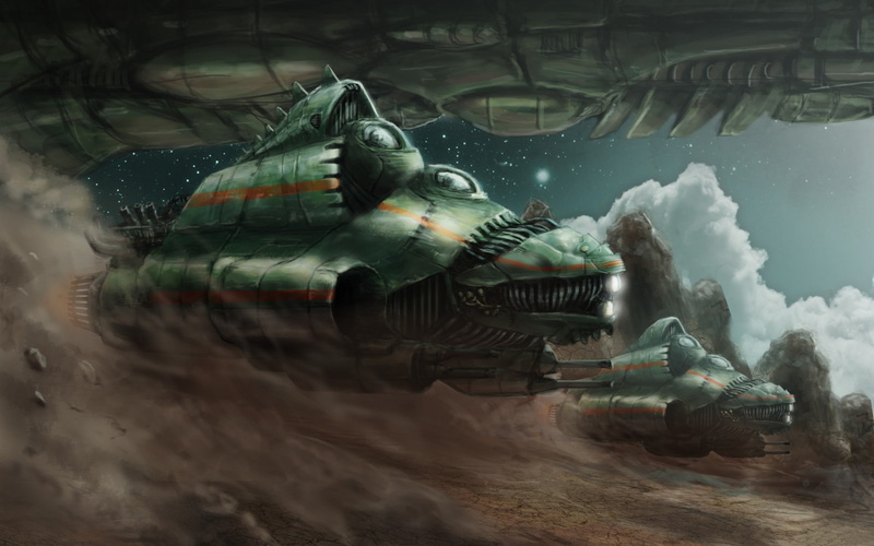 science fiction, ship, night, space, dust, desert, 1080P, sky