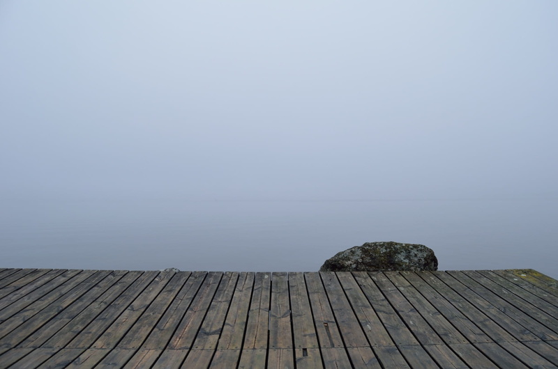 scenics - nature, near, clear sky, pier, no People, deck, fog, wooden, flooring, wall - Building Feature, day, rock, daytime, dock, gray, tranquil scene