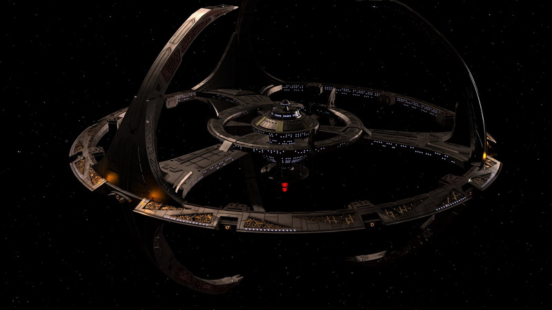 helmet, high angle view, transportation, machinery, star trek deep space nine, studio shot, 1080P, dark, mode of transportation, no people, night, technology