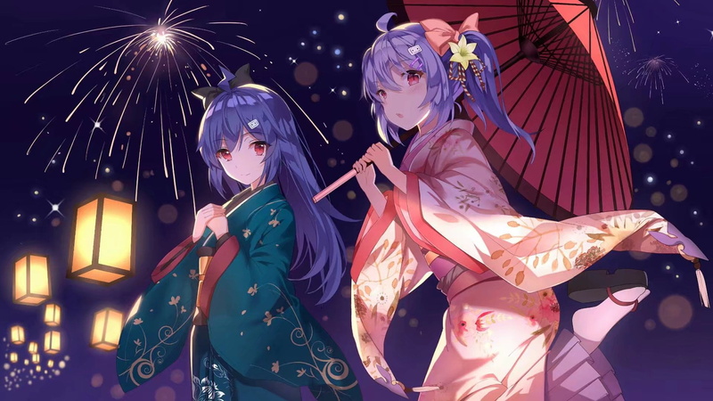 bilibili, 1080P, 2233, anime girls