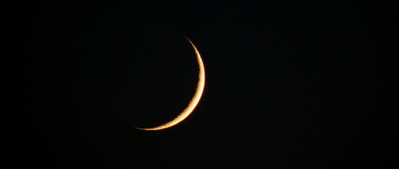 low angle view, space, night sky, eclipse, light, scenics - nature, day, close-up, crescent, atmosphere, majestic, science, romantic, night, crescent moon