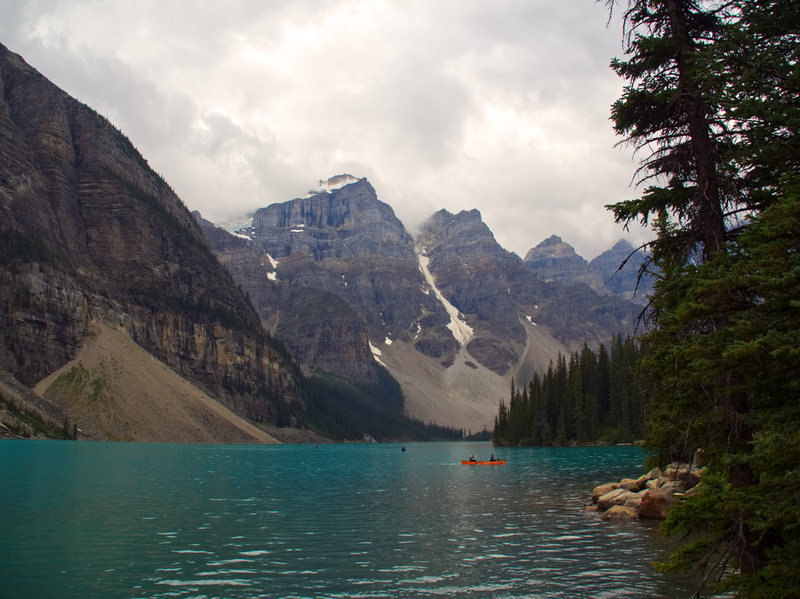 scenics - nature, bucket list, waterfront, turquoise, canada, summer, mode of transportation, banff, tranquil scene, 4K, transportation, formation, cloudy