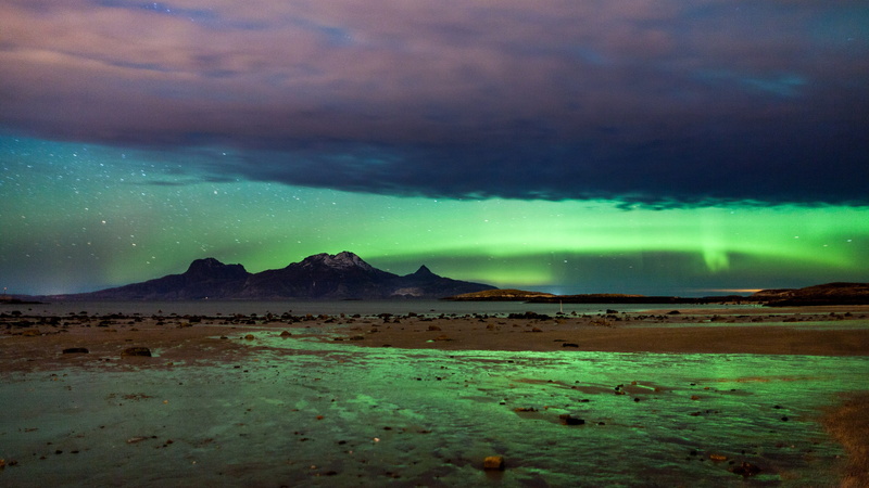 green color, snowcapped mountain, heaven, snow, landscape, water, tranquility, aurora polaris, environment, the arctic, 2K, dramatic sky, nordland, cloud - sky