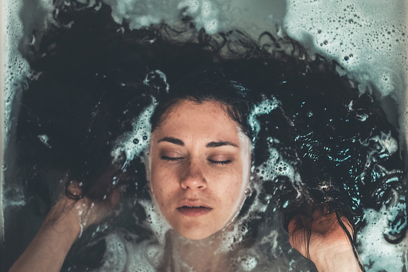 water, inside, photoshoot, wet, underwater, hygiene, moisture, woman, hairstyle, bathtub, long hair, human face, relaxing, women, submerged, eyes closed