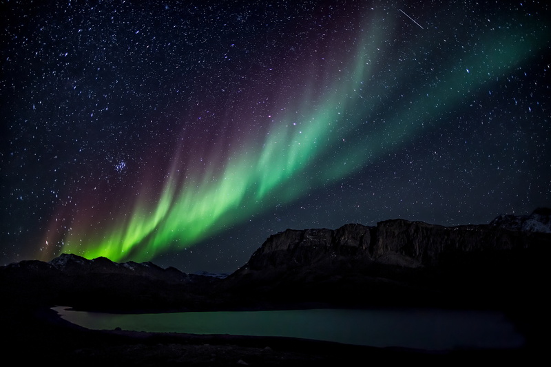 exploration, space, science, hiking, tranquil scene, galaxy, starry sky, mountain, green color, milky Way, rock - Object, iceland, no People, mountain Peak