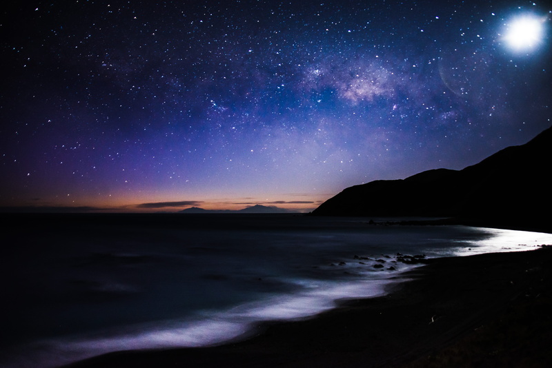 north, star Trail, mountains, astrology, aurora Borealis, night, beauty In Nature, light - Natural Phenomenon, sea, aurora Polaris, water, sky, travel