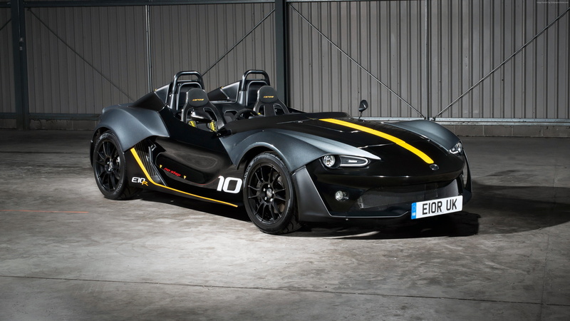 indoors, transportation, architecture, black, competitive sport, motor vehicle, Autosport International Motor Show 2016, speed, Zenos E10 R, 4K, competition
