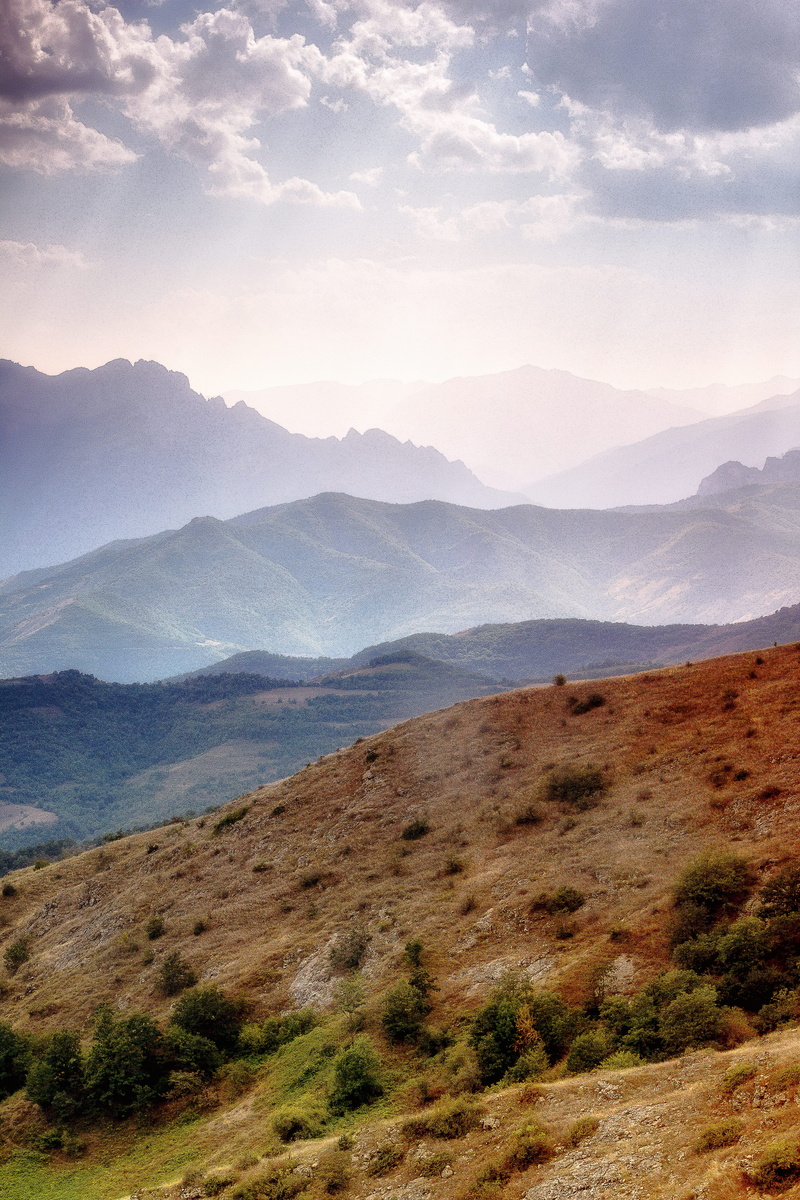 plant, sky, forest, beauty in nature, mountain, mountain peak, lanscape, armenia, kapan, land, remote, rolling landscape, tranquility, mountains, non-urban scene