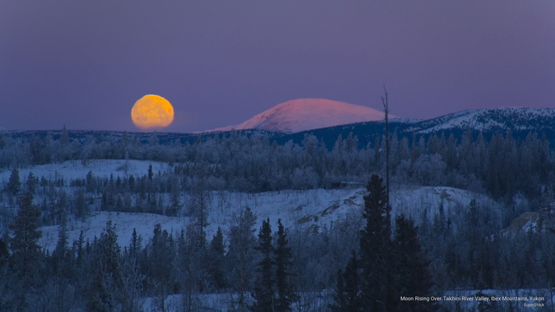 river, ibex, valley, yukon, moon, takhini, 2K, North America, rising, mountains