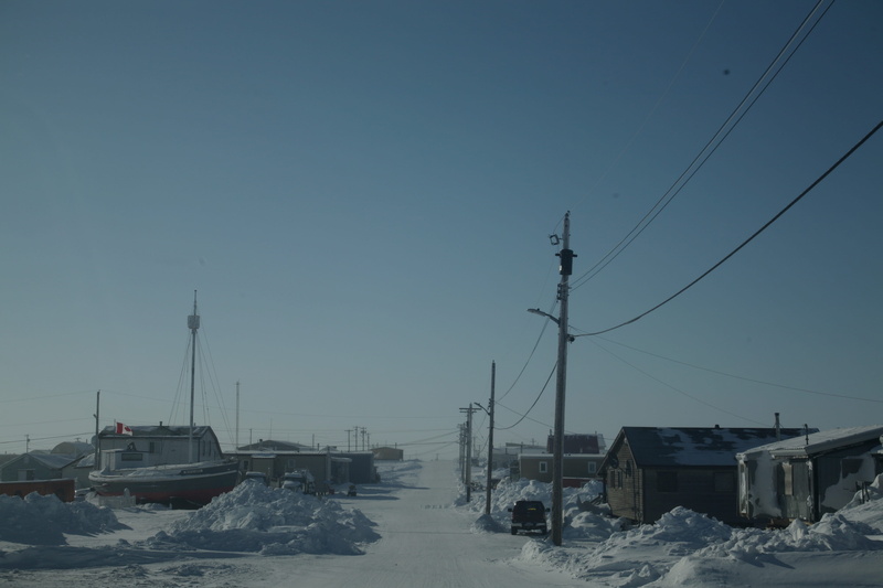copy space, nautical vessel, snow, 4K, cable, electricity, road, outdoors, mode of transportation, arctic, no people, building exterior, built structure