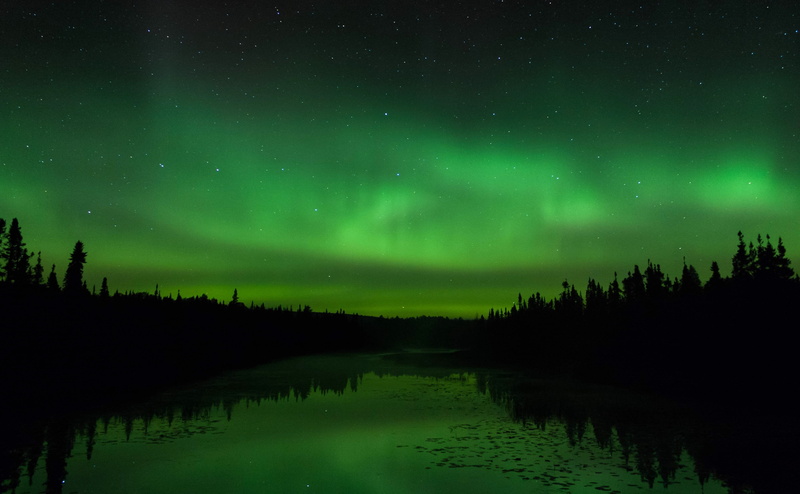 Northern, Wisconsin, sky, grand marais, silhouette, unitedstates, water, green color, dark, idyllic, United States, lake, Lights, reflection, tranquil scene
