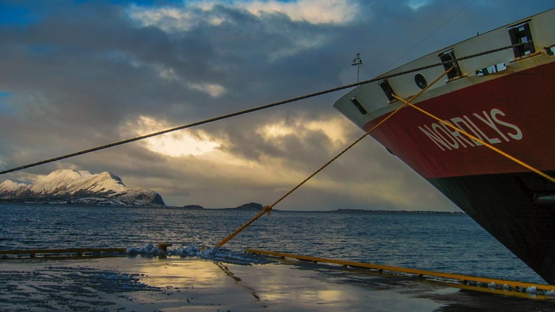 sunset, cloud - sky, beauty in nature, nautical vessel, mode of transportation, clouds, sea, nordlys, piers, water, transportation, travel, outdoors, winter