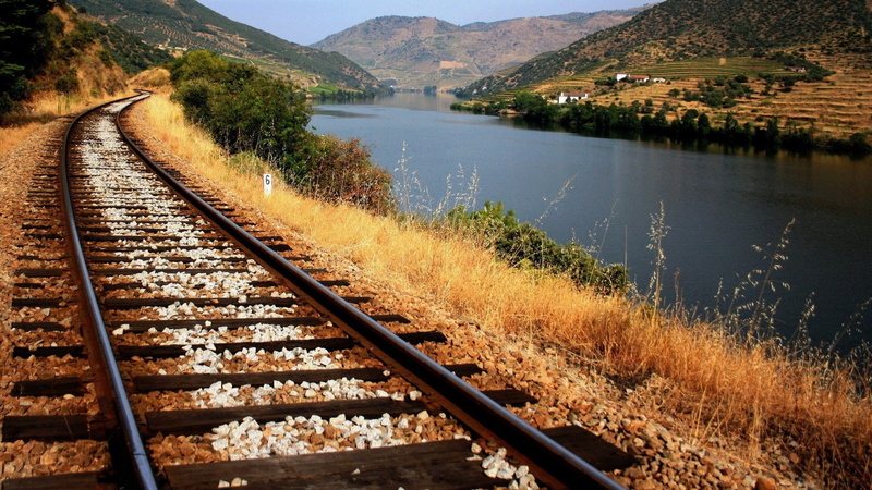 1080P, railroad, lake, 1920x1080, hd nature walpapers, nature