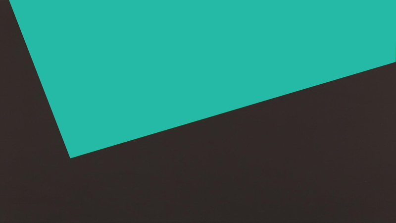 1080P, abstract, Carmen Herrera, teal, minimalism