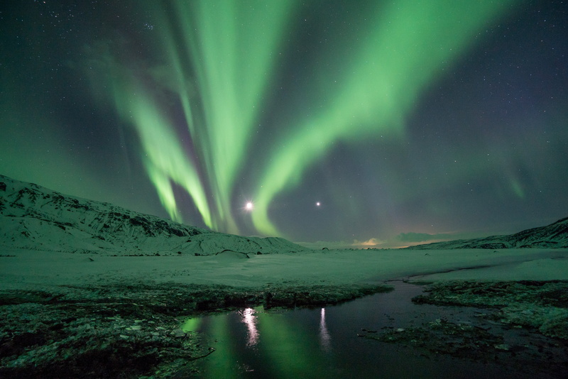 landscape, luminosity, no people, ice, aurora polaris, star - space, tranquility, sky, astronomy, scenics - nature, water, 4K, night sky, winter, snow