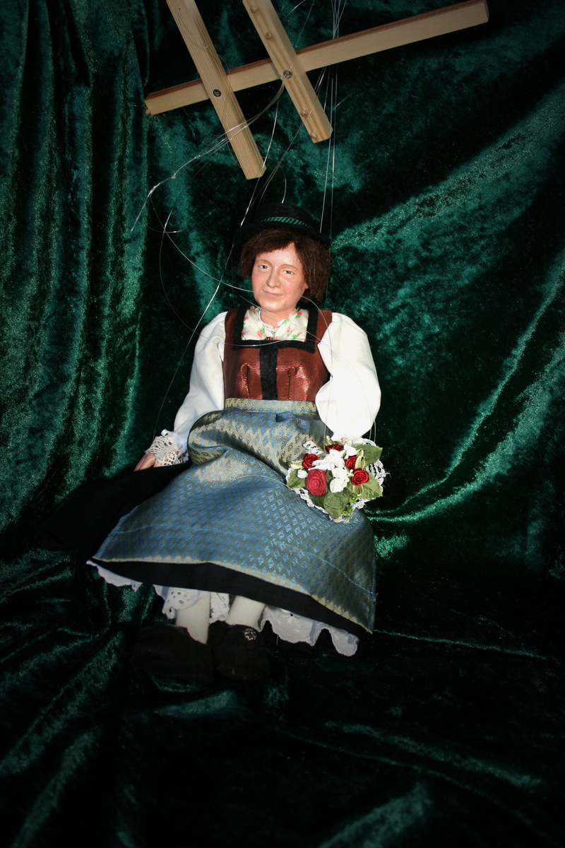 leisure activity, Dirndl, children toys, women, people, plant, adults only, portrait, holding, adult, colorful, smiling, one young woman only, one woman only