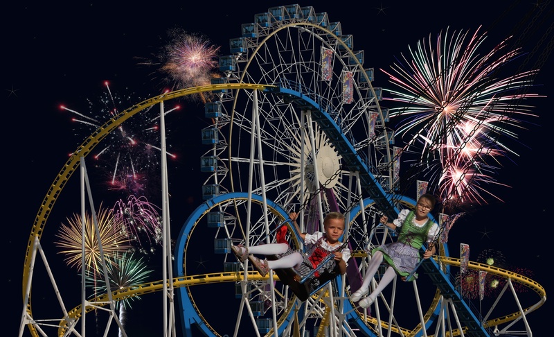 wheel, amusement park ride, event, firework - man made object, firework, fun, long exposure, amusement park, roller coaster, low angle view, sparks, dedication