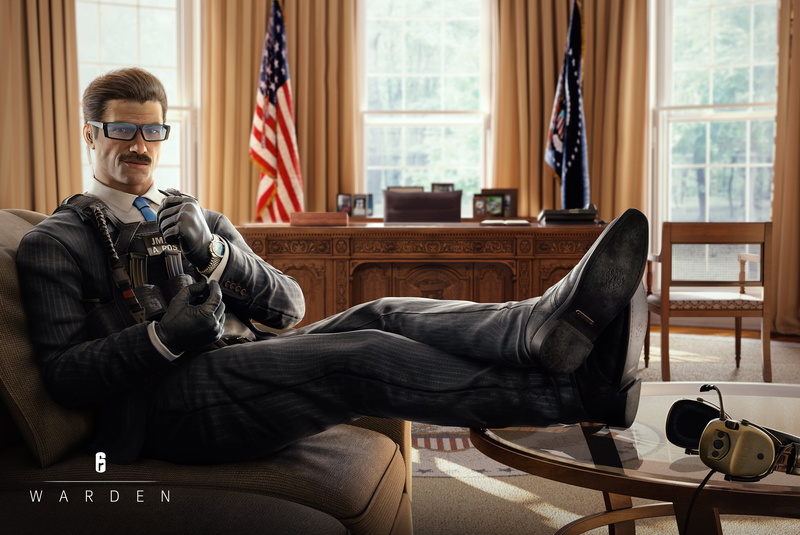 4K, Tom Clancys Rainbow Six: Siege, Video Game, Warden (Tom Clancys Rainbow Six: Siege)