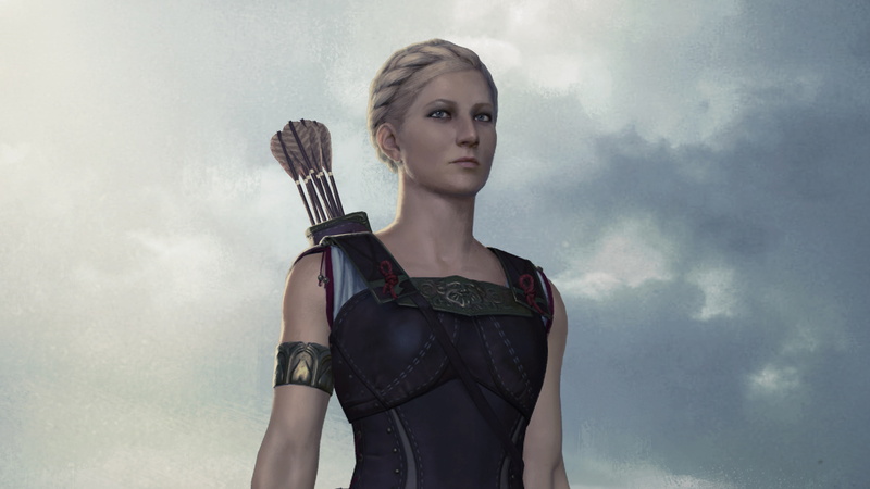 quiver, 4K, black, woman, wearing, arrows, carrying, 4K, Total War: Arena, game