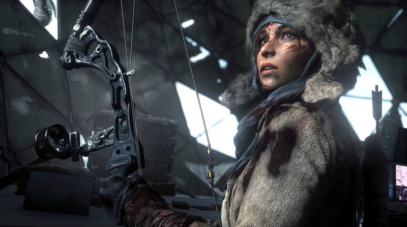 Cuts, Bow, Blood, Tomb Raider, Crystal Dynamics, Square Enix, 2K, Arrows, Quiver, Lara Croft, Girl, Face, Rise of the Tomb Raider