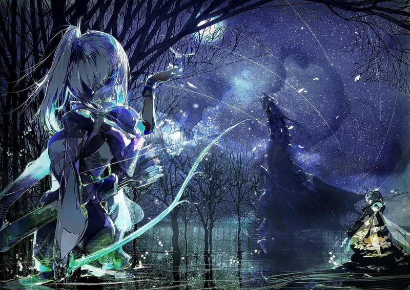 Ponytail, Quiver, anime, Bow And Arrow, 720P, Original Characters, Anime Girls