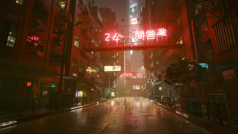 cyber, night, futuristic, Cyberpunk 2077, 2K, city
