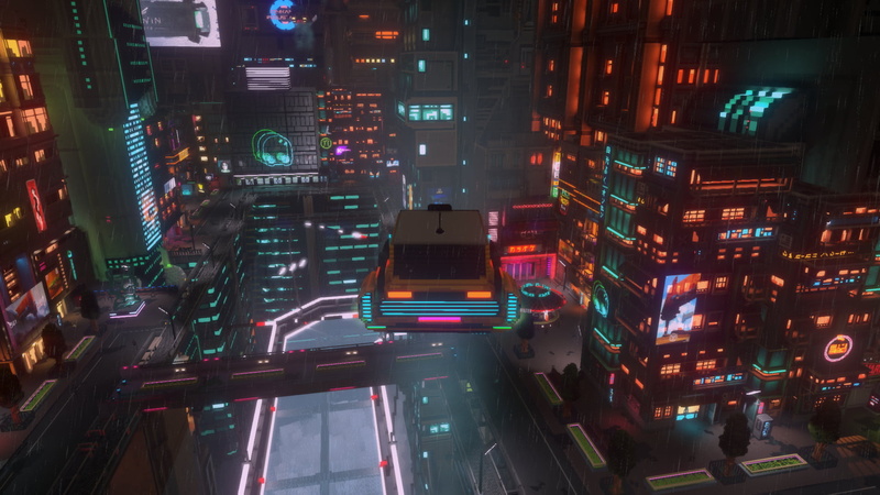 Cloudpunk, 1080P, cyber city