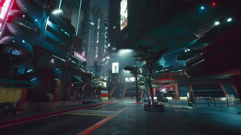 city, futuristic, cyber, night, Cyberpunk 2077, 1080P