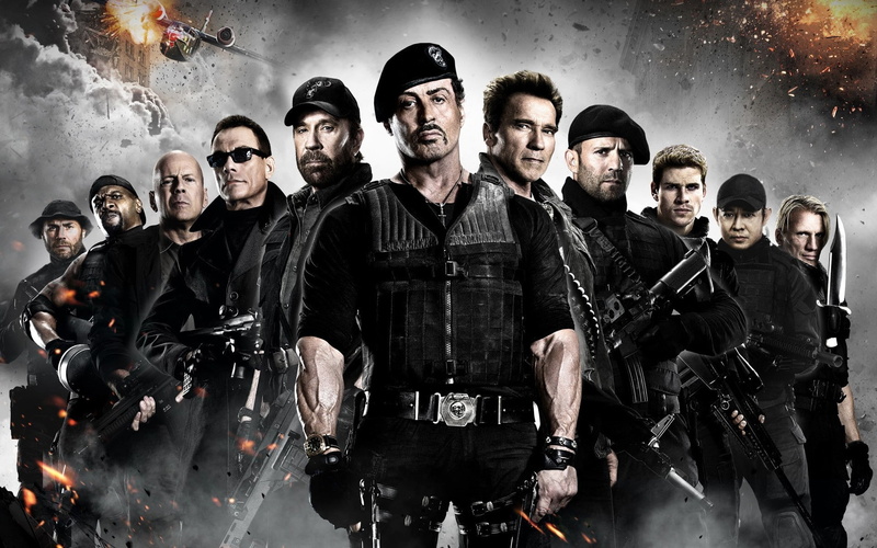 schwarzenegger, expendables, jason, norris, chuck, sylvester, arnold, statham, willis, Chuck Norris, movies, 1080P, art, stall, bruce, entertainment, hd