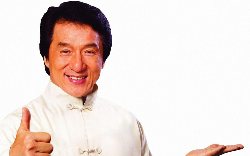 actor backgrounds, jackie chan, 4K, smile, Download 3840x2400 jackie chan, white suit