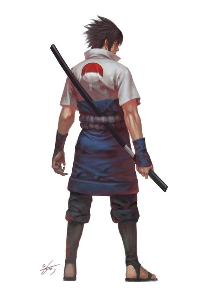 anime, artstation, lee, characterdigital, 1080P, 2d#naruto#sasuke, original, uchiha#in-hyuk