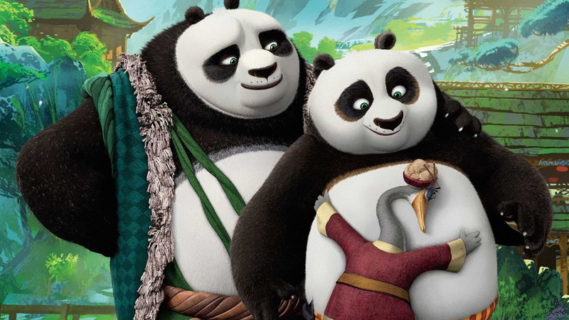 Po family, panda, poster, kung, 1080P, Kung Fu Panda 3, fu