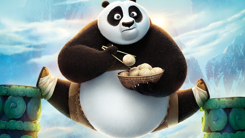 food and drink, snowman, day, no people, sweet food, 1080P, toy, stuffed toy, nature, Kung Fu Panda 3, Kung Fu Panda, food, animal, cloud - sky, fun, close-up
