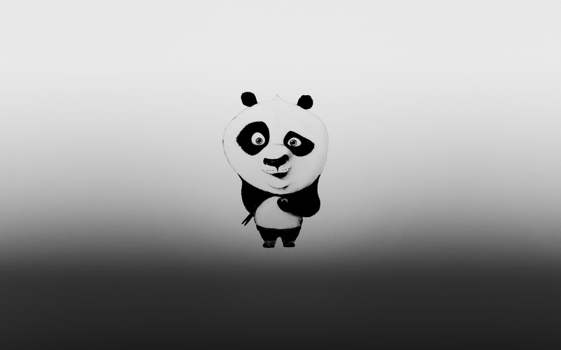 smiling, minimal, kungfu, mammal, cute, funny, creativity, human representation, 4K, panda, finance, no people, vignette, copy space, studio shot, anthropomorphic smiley face