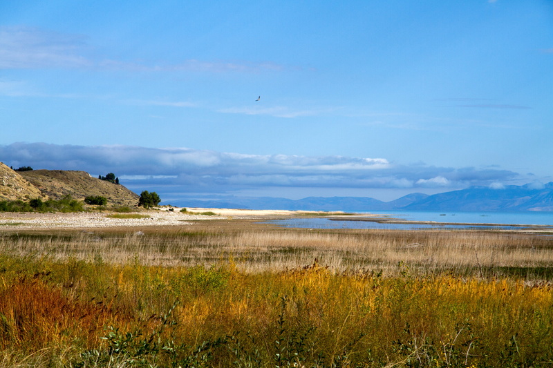 tranquil scene, mountain range, landscape, semi-arid, America, water, baer lake, scenics - nature, plant, Utah, outdoors, sky, beauty in nature, nature