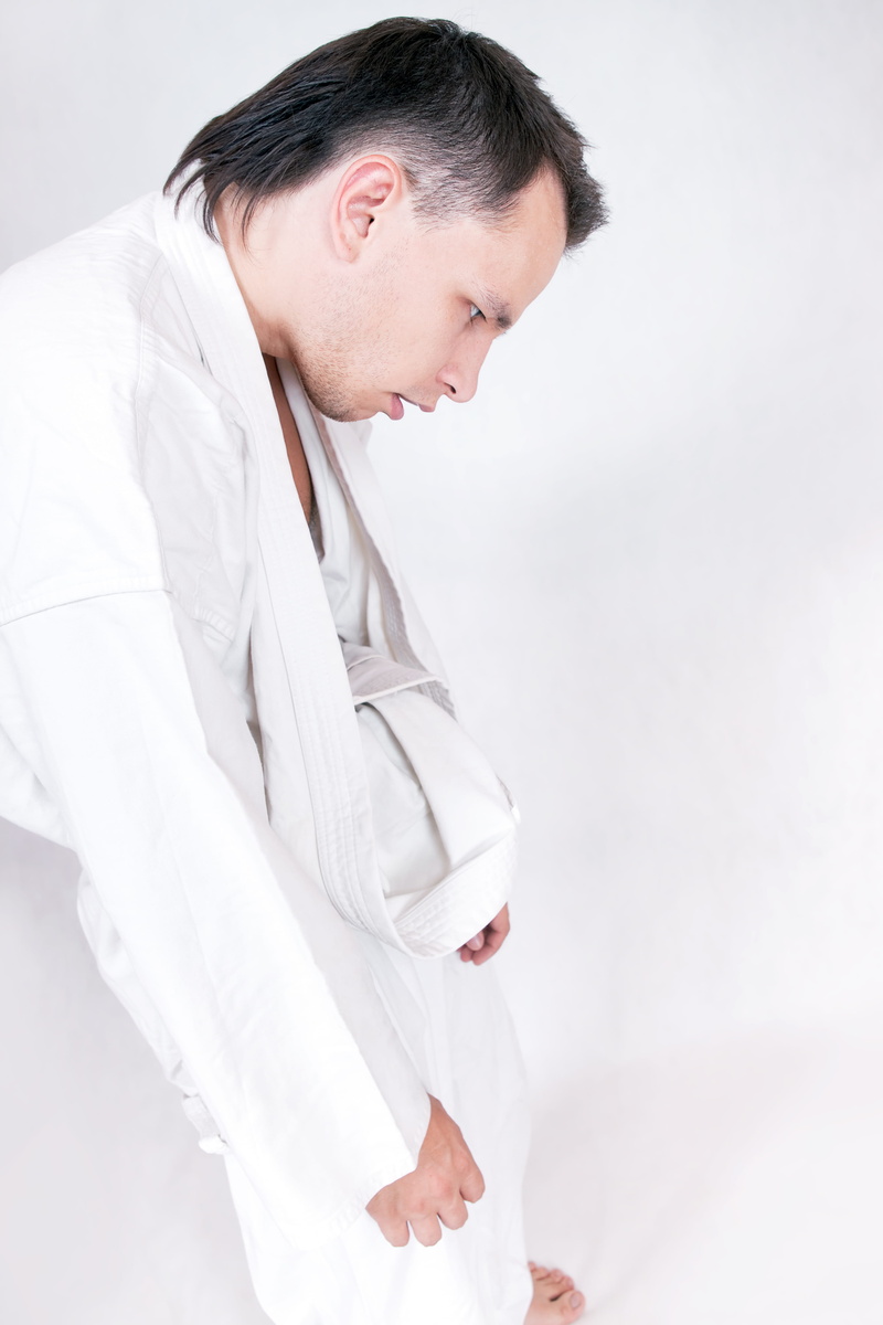 young men, three quarter length, fighter, 4K, kwon, lifestyle, waist up, karate, uniform, taekwondo, train, people, skill, men, sport, side view, lab coat
