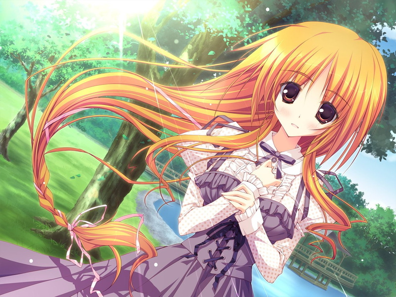 real people, leisure activity, creativity, art and craft, Anime, multi colored, females, representation, plant, women, looking at camera, Hoshizora e Kakaru Hashi