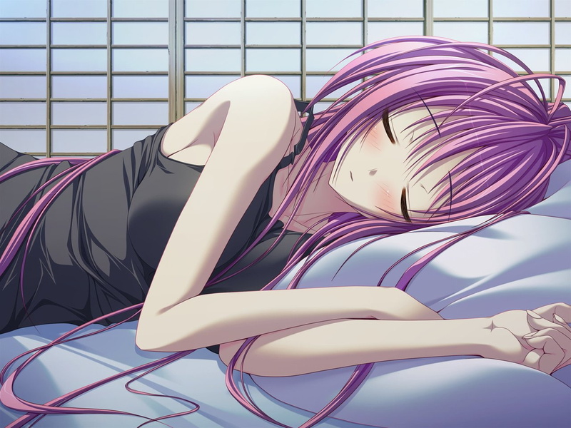 lying down, Anime, Hoshizora e Kakaru Hashi, indoors, pink color, cable, pattern, window, technology, close-up, 720P, no people, fashion, purple, metal