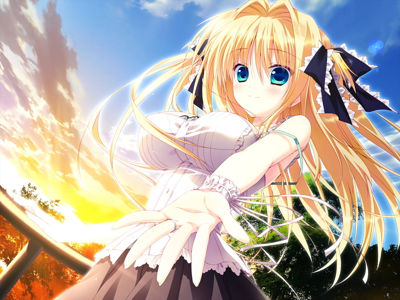 720P, anime, Nanamori Seira, Hoshizora e Kakaru Hashi, anime girls