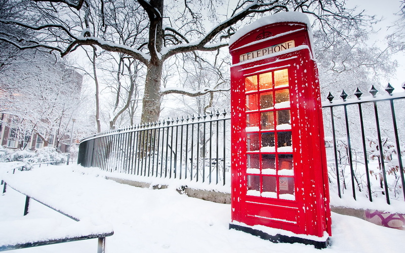 1080P, winter, phone, snow, booth, english, background