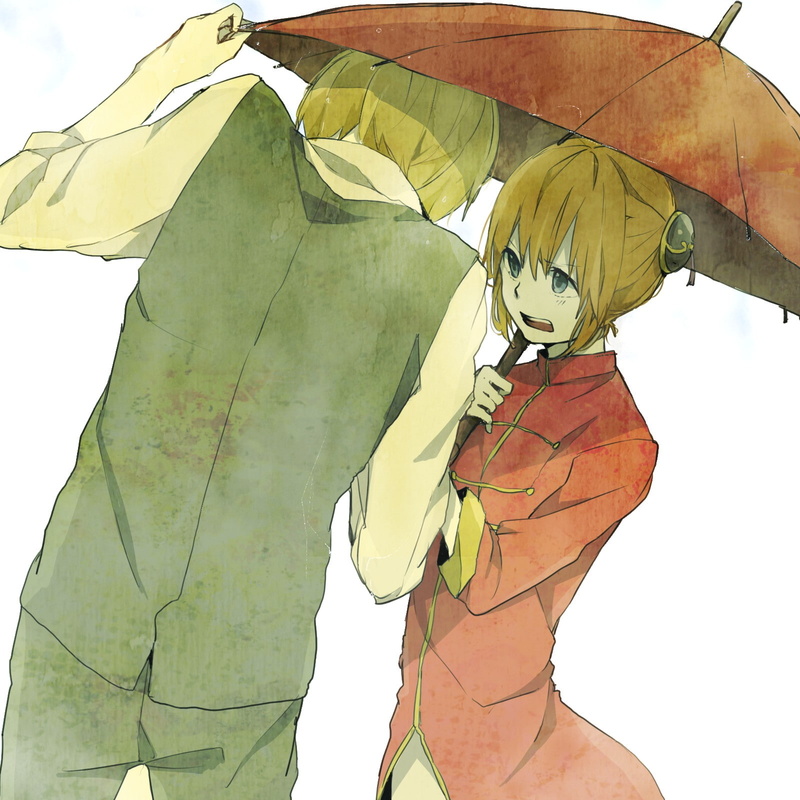 day, Gintama, human limb, adult, 720P, nature, one person, anime, human body part, clothing, young adult, outdoors, Kagura, women, performance, yellow