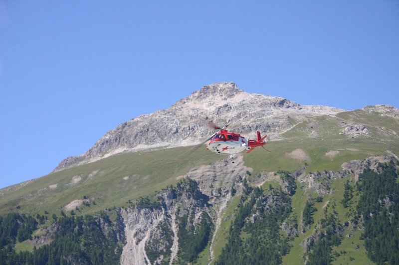 alpine, low angle view, outdoors, adventure, flying, blue, clear sky, mountains, scenics - nature, mountain, mountain range, switzerland, day, graubünden