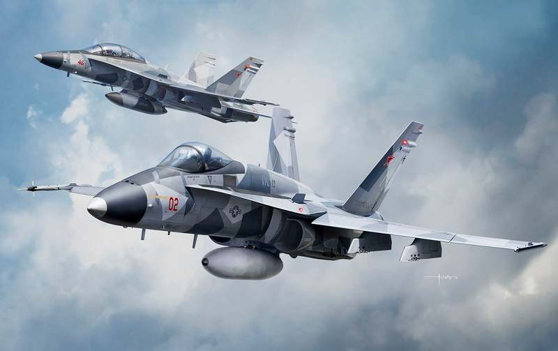 F/A-18A/D VFC-112 Aggressor, fighter-bomber, 1080P, Auletta, Deck, F/A-18 Hornet, US NAVY, USA, Attack, McDonnell Douglas