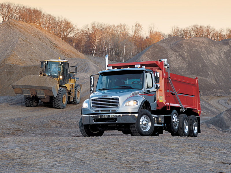 dumptruck, semi, 112, business, class, m 2, 2002, freightliner, 1080P, tractor